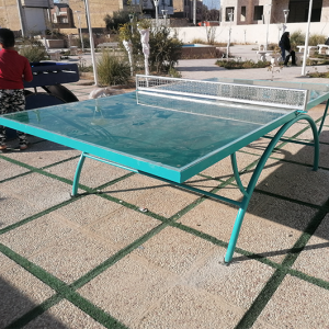 میز پینگ پنگ شیشه ای پارکی شرکت تولیدی دیاکو